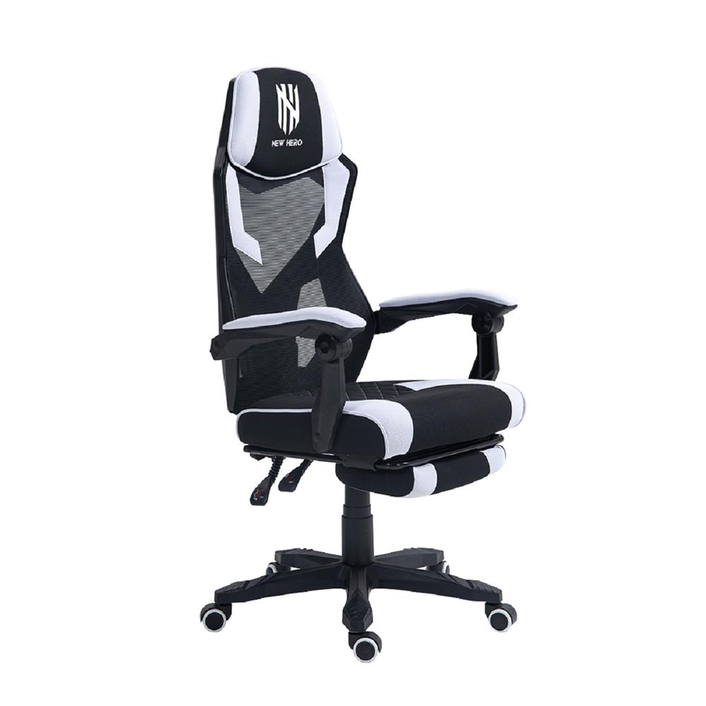 Cadeira Gamer New Hero Kinto, Reclinável, Preto e Branco