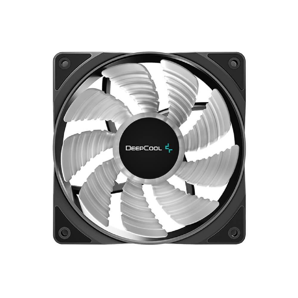 Cooler para Gabinete DeepCool RF120 FS, LED Rainbow, 120mm, Preto