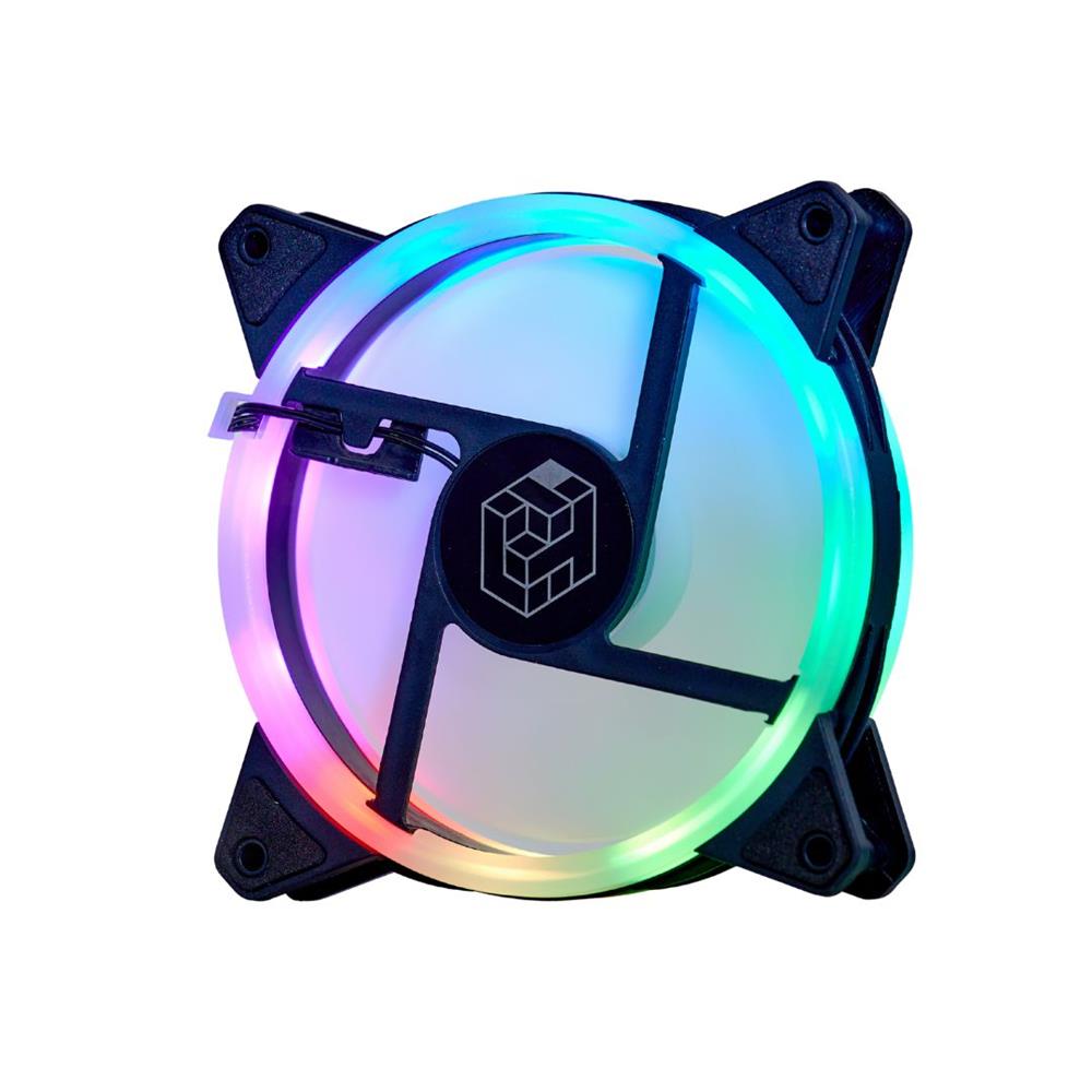 Cooler Fan Liketec Lighter 120 mm, Ventoinha ARGB, Preto
