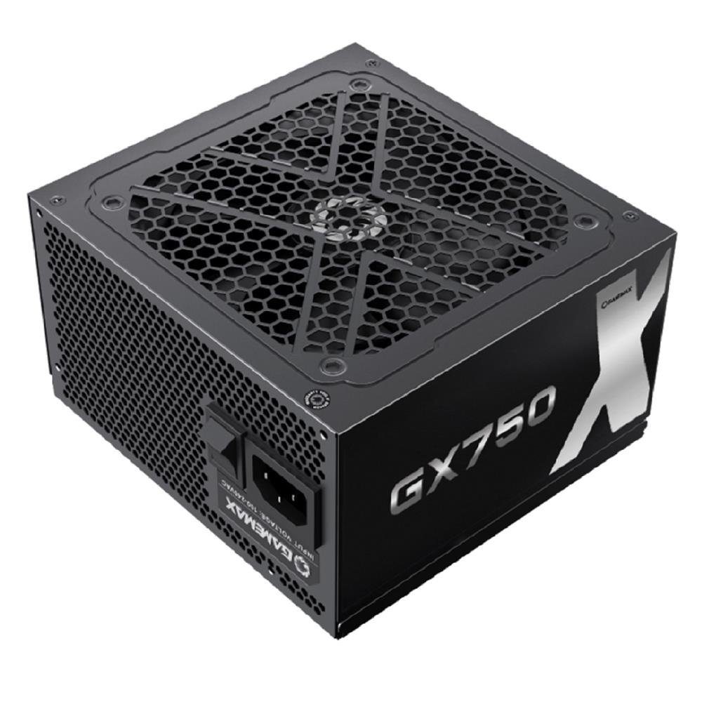 Fonte Gamemax GX750, 750W, 80 Plus Gold, Full Modular, PFC Ativo, Preto