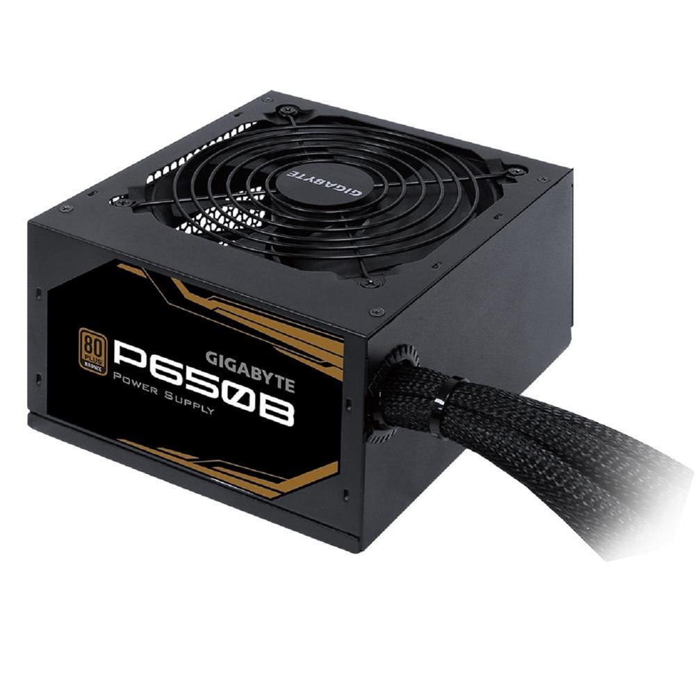 Fonte Gigabyte P650B, 650W, 80 Plus Bronze, PFC Ativo, Preto