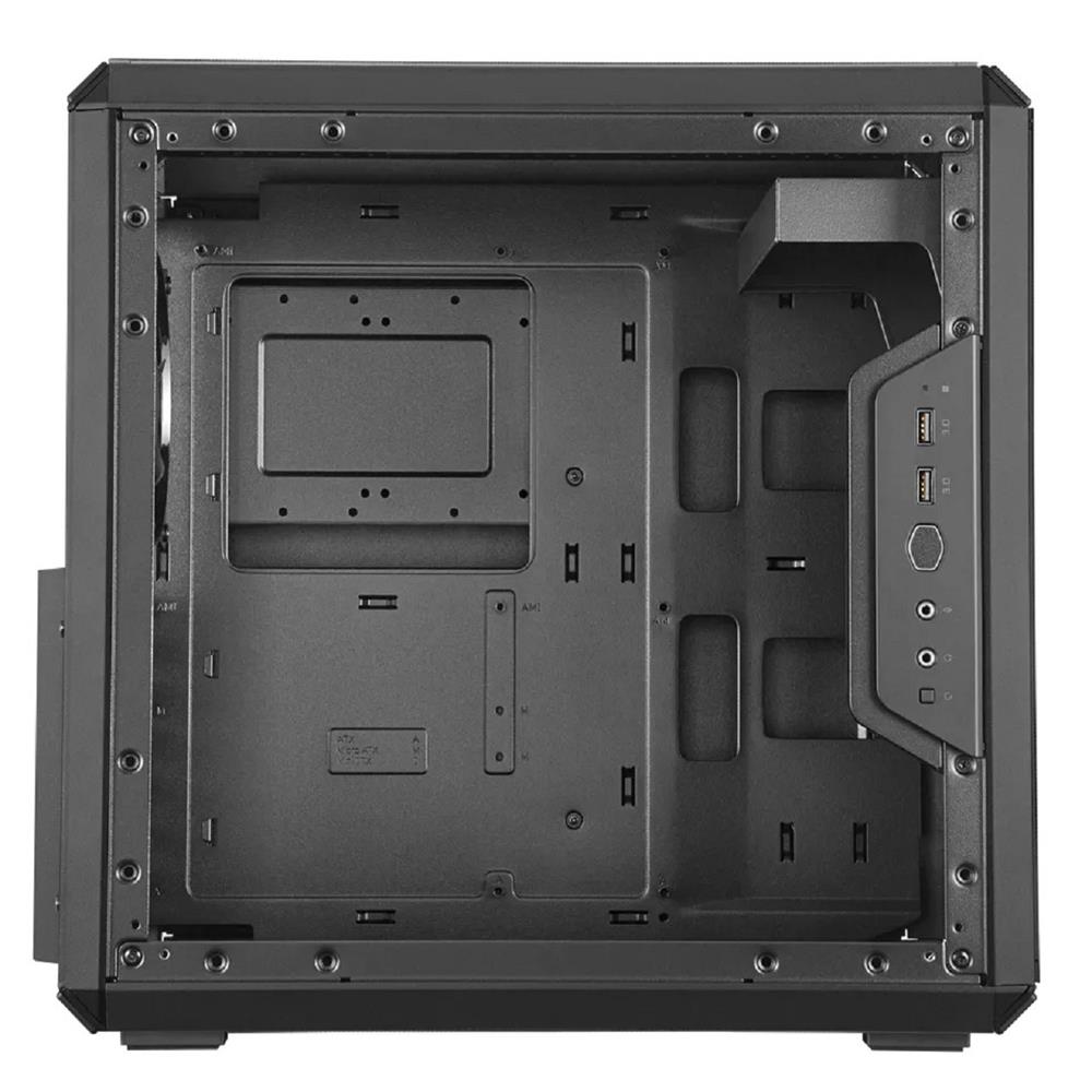 Gabinete Cooler Master Q500L, Lateral em Acrílico, ATX PS2, Preto
