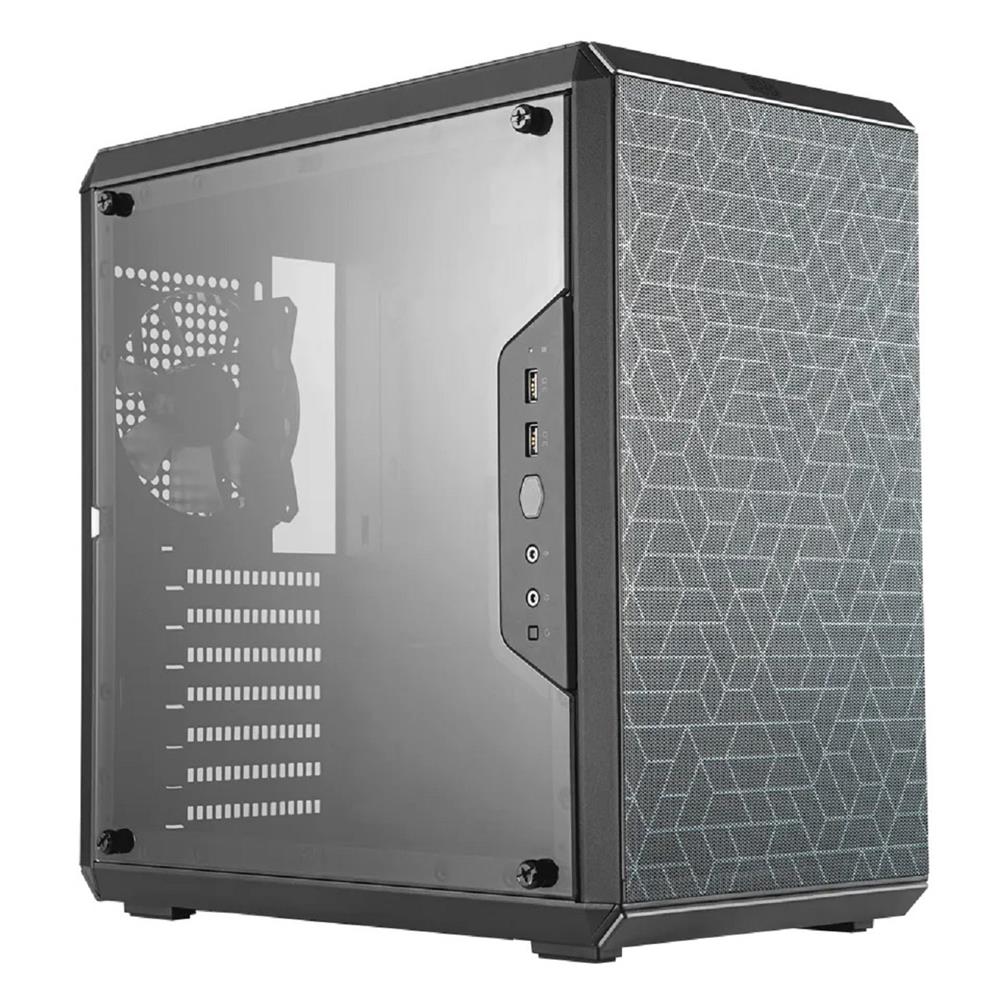 Gabinete Cooler Master Q500L, Lateral em Acrílico, ATX PS2, Preto