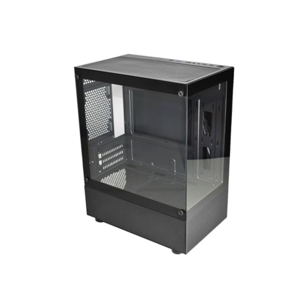 Gabinete Gamer K-MEX CG-01TW Aquario, Medusa, Micro ATX, Sem Fan, Preto