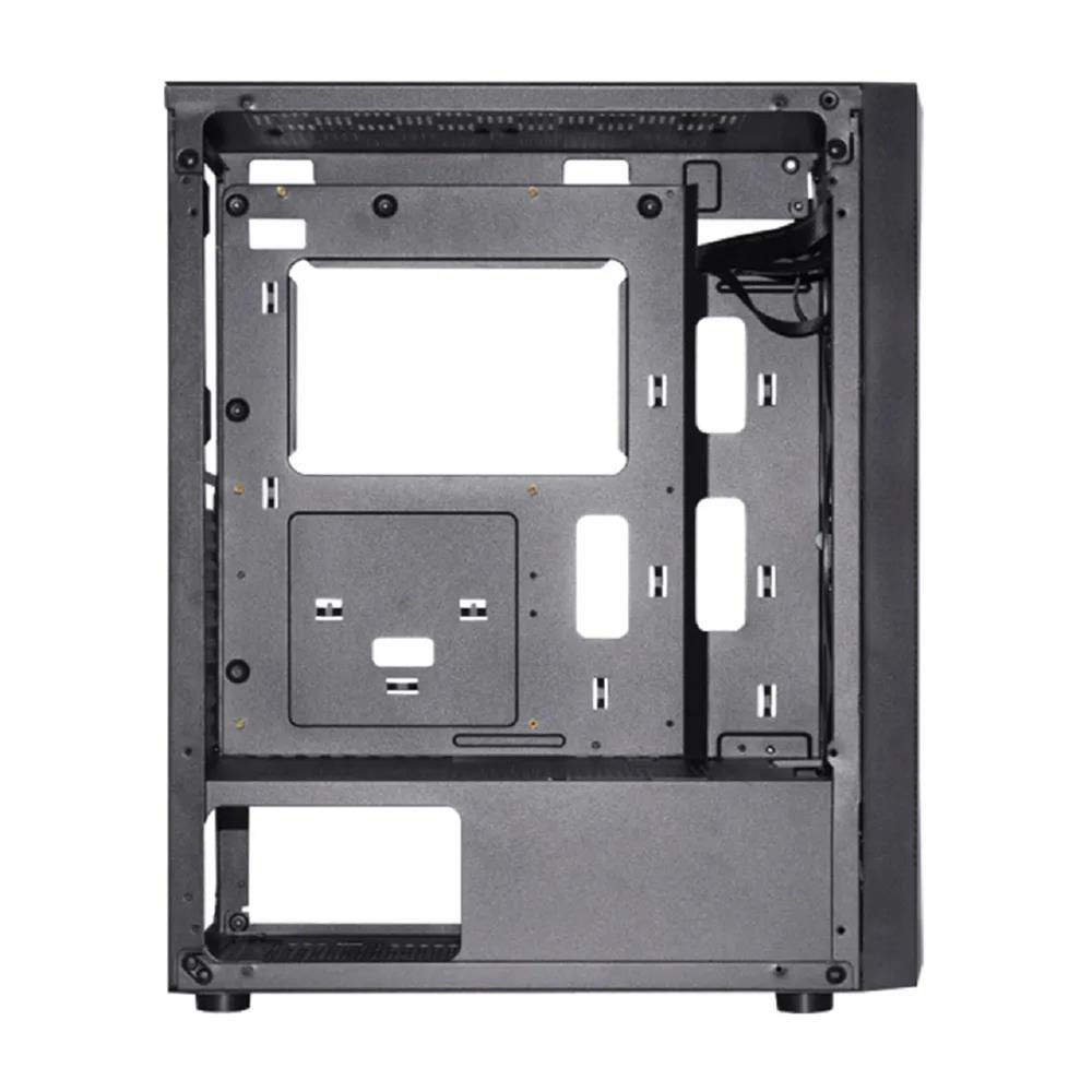 Gabinete Gamer K-Mex Bifrost VI CG-01A9, RGB, Mid Tower, Vidro Temperado, Sem Fonte, Sem Fan, Preto