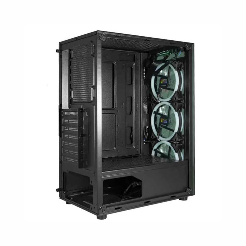 Gabinete Gamer K-mex CG-30C5, Mid Tower, Painel Lateral Vidro Temperado, USB 2.0, ATX/mATX/ITX, Preto
