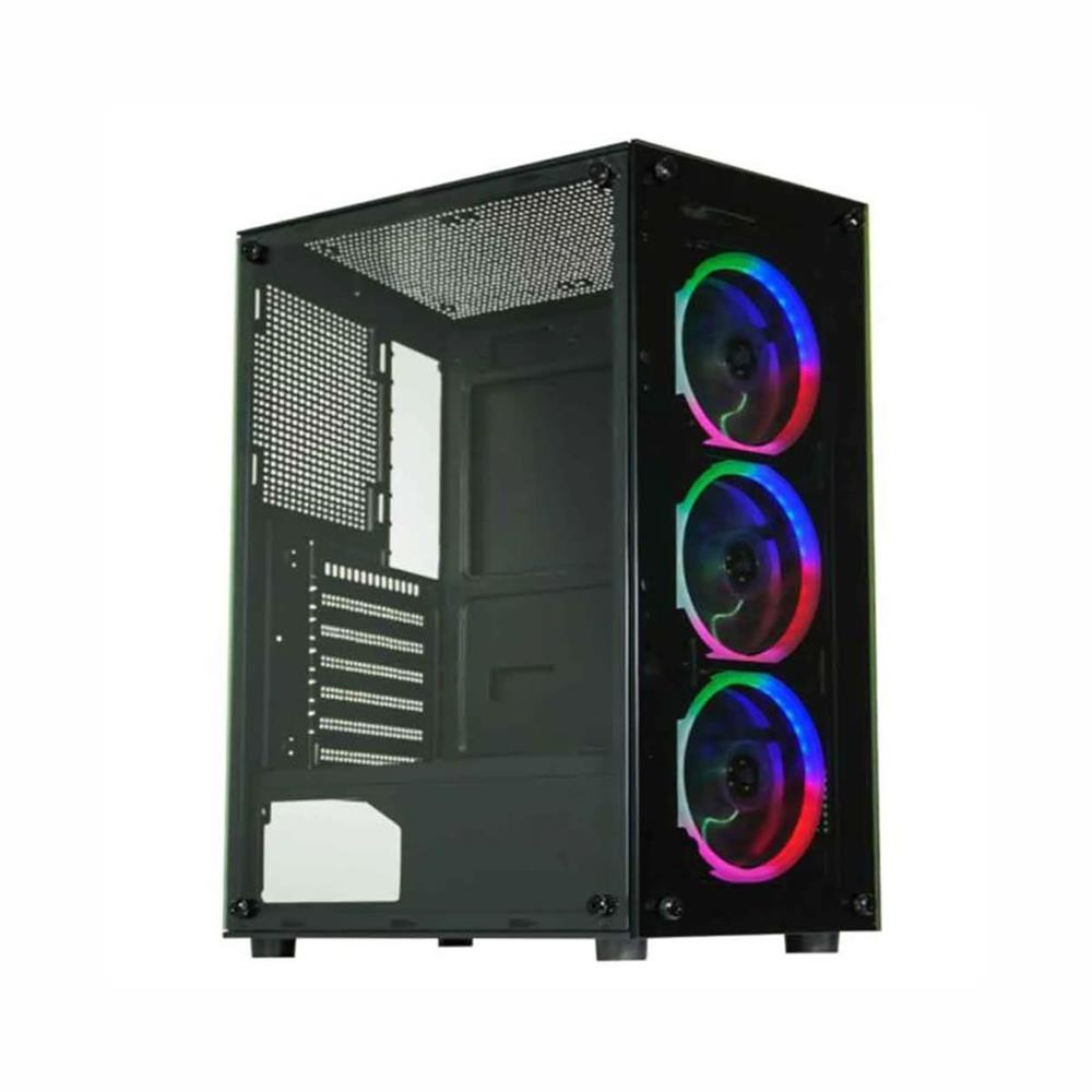 Gabinete Gamer K-mex CG-30C5, Mid Tower, Painel Lateral Vidro Temperado, USB 2.0, ATX/mATX/ITX, Preto