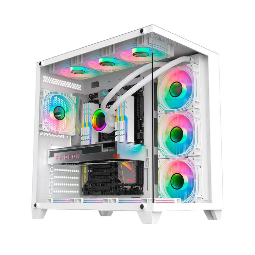 Gabinete Gamer K-Mex Ghost Shark CG-W2J1, Aquário, - COMPRAGAMER