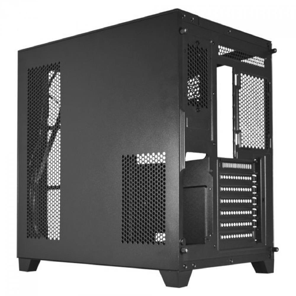 Gabinete Gamer K-MEX Tiger Shark, Aquario, Mid Tower, Vidro Temperado, ATX, Fan 120mm, Sem Fonte, Sem Fan, Preto
