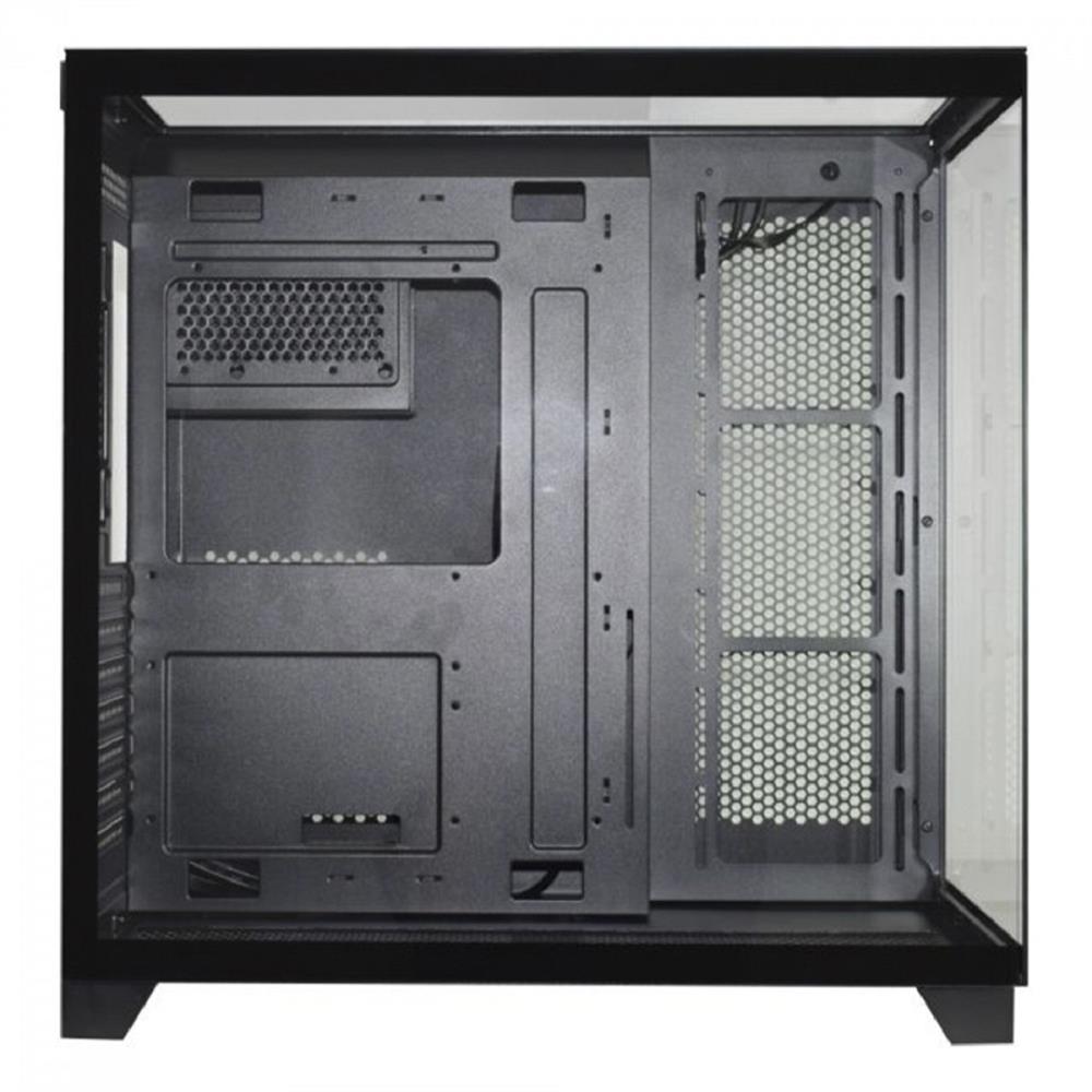 Gabinete Gamer K-MEX Tiger Shark, Aquario, Mid Tower, Vidro Temperado, ATX, Fan 120mm, Sem Fonte, Sem Fan, Preto