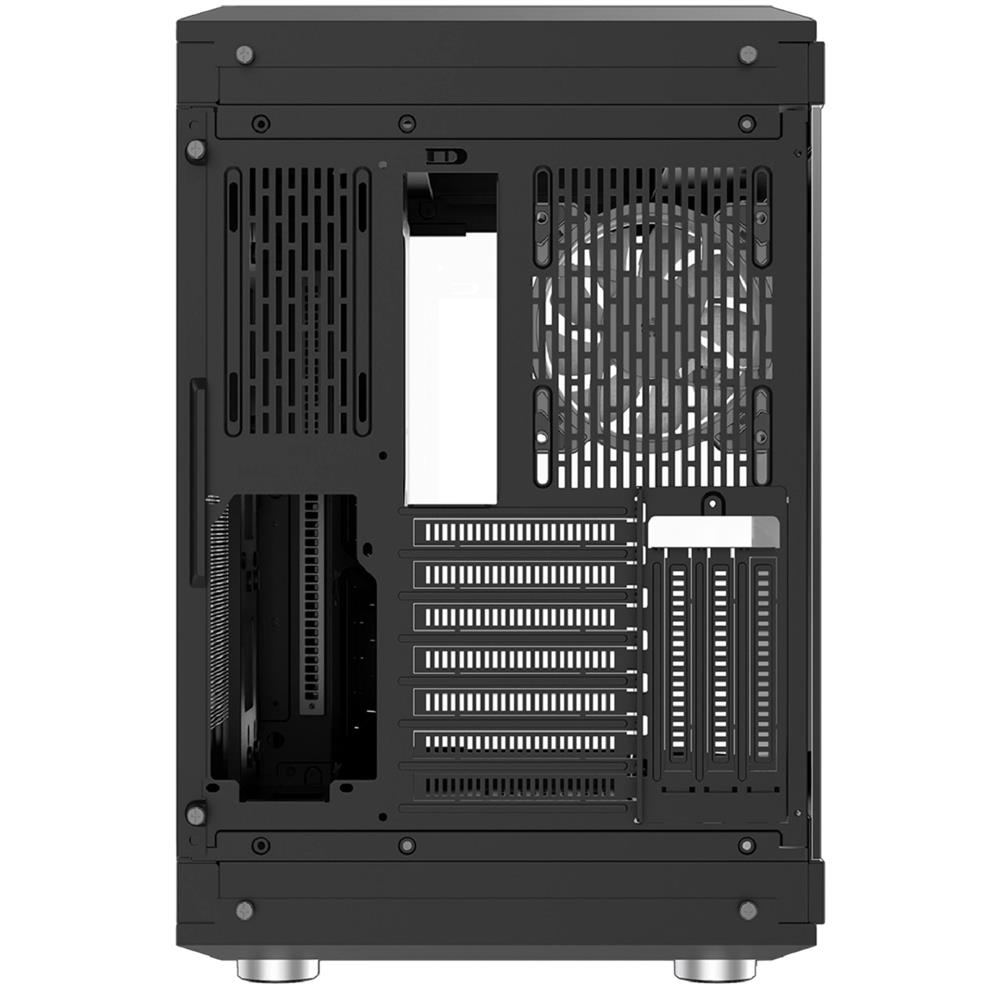 Gabinete Gamer Liketec Unreal Dark, Cube Desing, Mid Tower, Vidro Temperado, Sem Fonte, Sem Fans, Preto