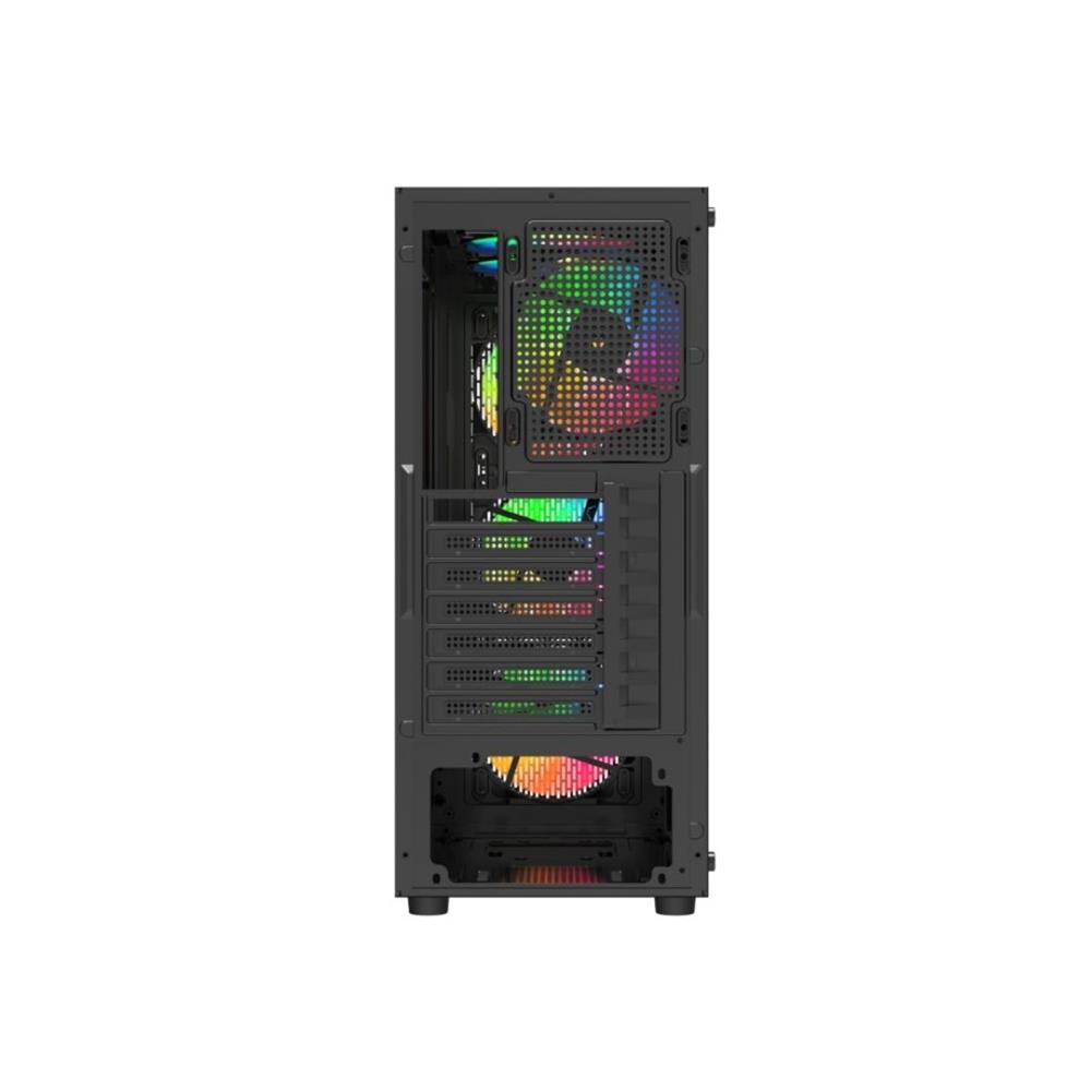 Gabinete Liketec Storm, Mid Tower, Vidro Temperado, Suporte RGB/ARGB, Preto