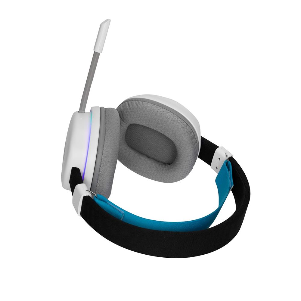 Headset Gamer New Hero Mage, RGB, 3.5mm, Drivers de 40mm, Múltiplas Plataformas, Branco