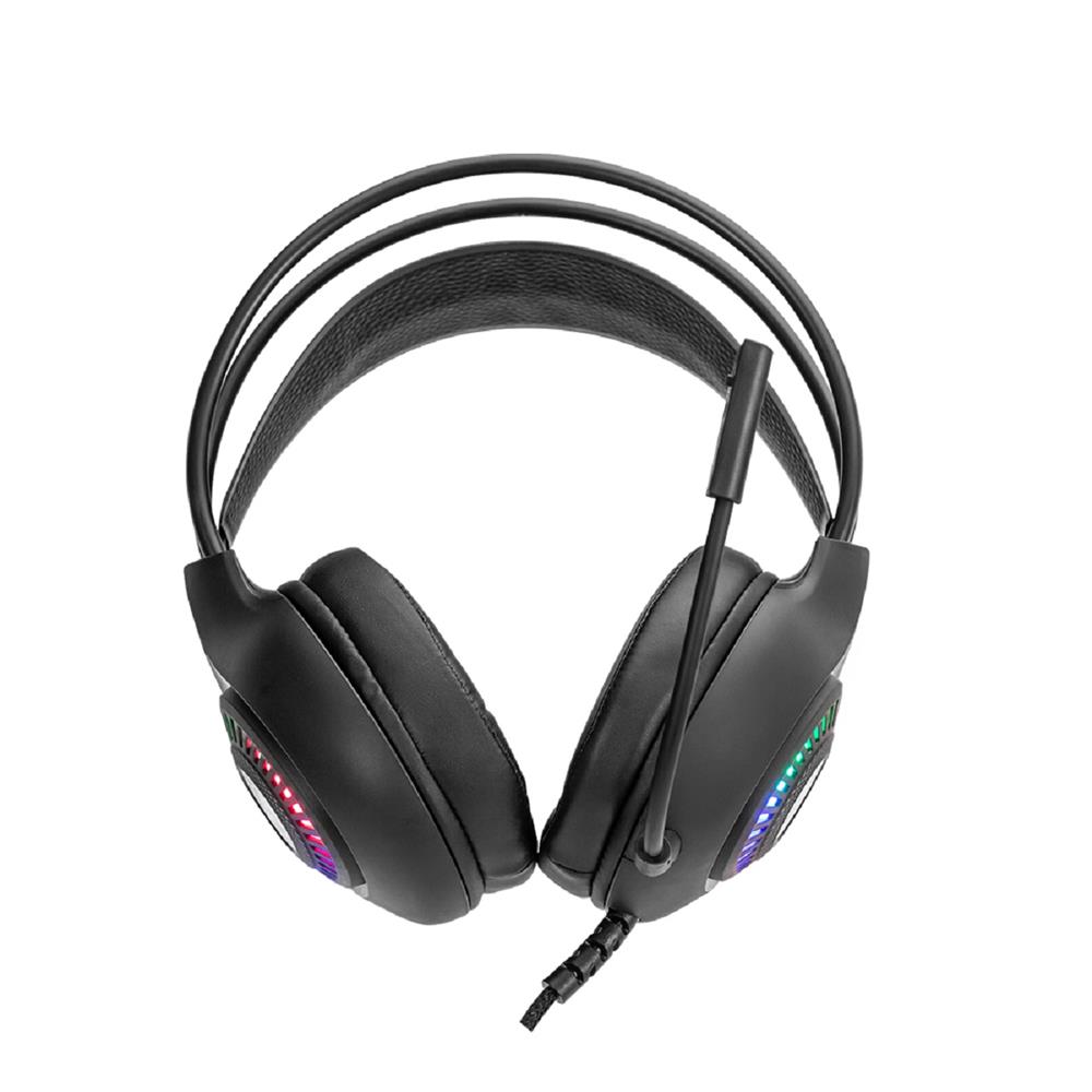 Headset Gamer New Hero Striker, Rainbow, Conector 3.5mm, Drivers de 50mm, Múltiplas Plataformas, Preto