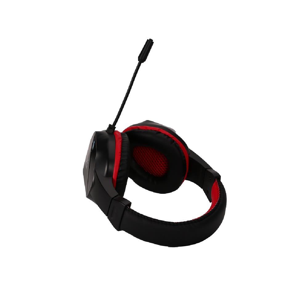 Headset Gamer New Hero Ultron, Rainbow, 3.5mm, Drivers de 40mm, Múltiplas Plataformas, Preto e Vermelho