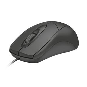 Mouse Trust Ziva Optical , 1200 DPI , 3 Botões , USB , Preto