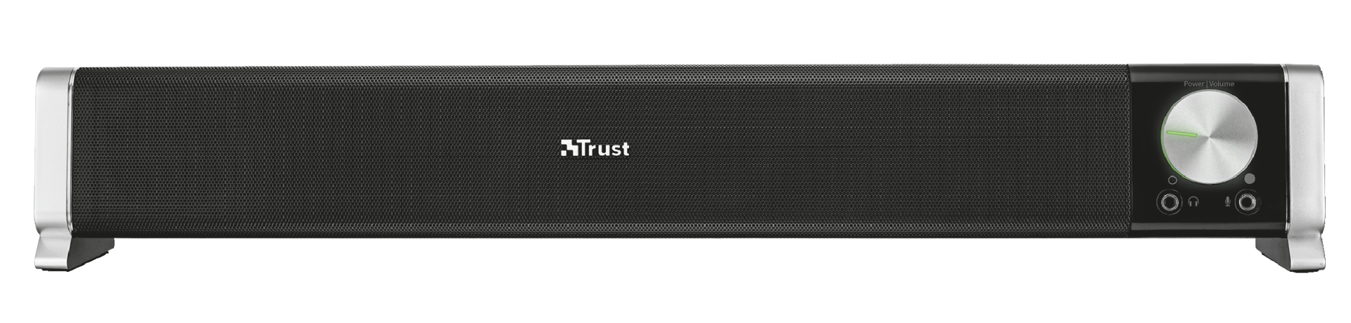 Soundbar Trust Asto , 6W RMS , 3.5mm , USB , Controle de Volume , Preto