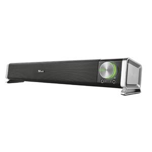 Soundbar Trust Asto , 6W RMS , 3.5mm , USB , Controle de Volume , Preto