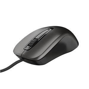 Mouse Trust Carve , 1200 DPI , 3 Botões , USB , Preto