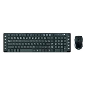 Kit Teclado e Mouse Sem Fio C3Tech K-W50BK , ABNT2 , 1000 DPI , Preto