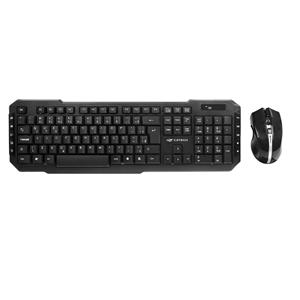 Kit Teclado e Mouse Sem Fio C3Tech K-W40BK , ABNT2 , 1000 DPI , Preto