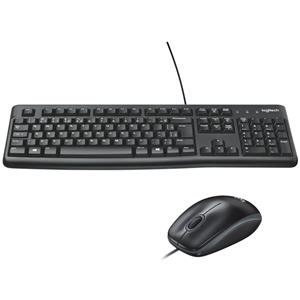 Kit Teclado e Mouse Logitech MK120 , ABNT2 , 1000 DPI , USB , Preto