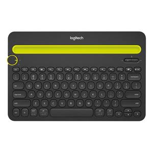 Teclado Logitech Sem Fio K480 Bluetooth , Easy-Switch , com Suporte , Preto