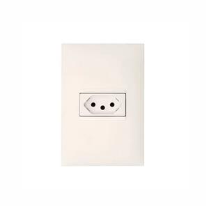 Tomada Legrand 2 Polos + Terra 10 A , Embutir , Placa 4×2 , Branco