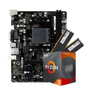 Kit Upgrade , AMD Ryzen 3 3200G , Biostar B450MHP , Memória 16GB (2x8GB) DDR4
