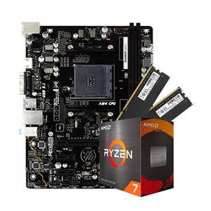 Kit Upgrade , AMD Ryzen 7 5700G , Biostar B450MHP , Memória 16GB (2x8GB) DDR4