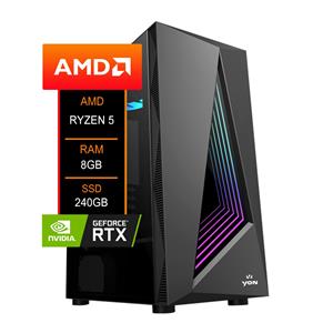 PC Gamer AMD Ryzen 5 4500 / NVIDIA GeForce RTX 3050 / 8GB DDR4 / SSD 240GB