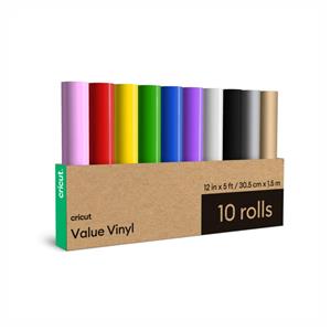  Cricut Value Vinil , Arco-íris - 30,5 cm x 1,52 m -  Perfeito para produção em alta escala