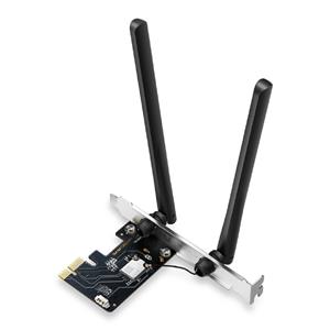 Adaptador Mercusys MA86XE PCIE , Wifi 6E , Tri-band , Bluetooth 5.2 , WPA3 , 2 antenas , Preto