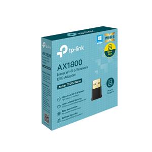 Adaptador USB Archer TX20U NANO , AX1800 , WiFi 6 , Dual Band , WPA3,Preto