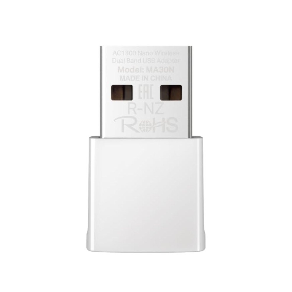 Adaptador Wi-Fi USB Mercusys MA30N , AC1300 , Dual Band , 867Mbps , 400Mbps , MU-MIMO