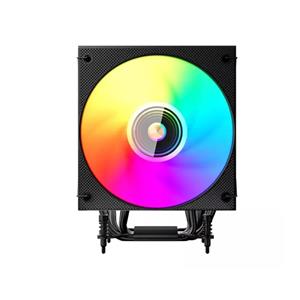 Air Cooler Aerion Titan Black , 120mm , RGB , Display Digital , 4 Heatpipes 6mm , Preto