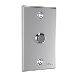 Botoeira Inox AGL , IPX4 , Embutir , Prata