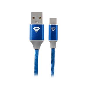 Cabo Carregador Turbo Pix + Kokay , 1.5m Usb-A , Para Tipo C , Superman 5
