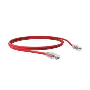 Cabo de Rede , Patch Cord U/UTP Categoria 6 Sohoplus , 0,5 m , CMX T568A/B , Vermelho