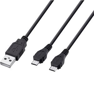 Cabo Micro-USB , Trust , Gxt222 , 222 3,5m , Carrega Até 2 Controles Simultaneamente , USB Versão 2.0 , Duo Charge Cable,Preto