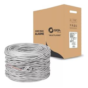 OPENBOX Cabo De Rede Cftv 24awg Giga Security 4 Pares , 300m , Branco - Se321
