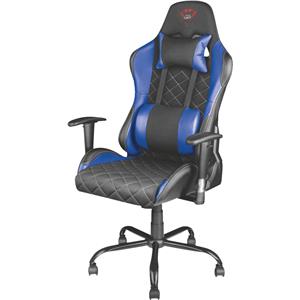 Cadeira Gamer Trust GXT707B Resto , Com Almofadas , Reclinável , Preto e Azul