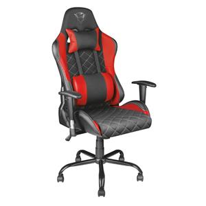 Cadeira Gamer Trust GXT707R Resto , Com Almofadas , Reclinável , Preto e Vermelho