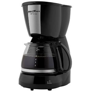 Cafeteira Britânia CP15 Vidro Inox , 600ML , 220V , Preto