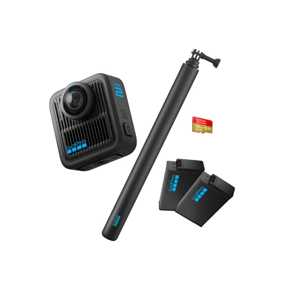 Câmera de Ação GoPro MAX2 360° 8K 29MP Wi-Fi 6 Bluetooth 5.3 À Prova d'Água Preto