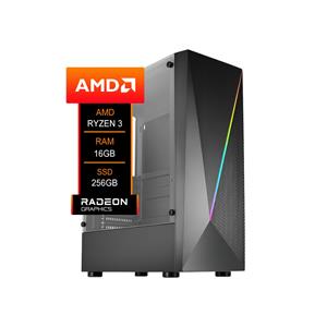 Pc Gamer AMD , Ryzen 3 3200G , Chipset A520 , 16GB (2x8GB) DDR4 , SSD NVMe 256GB , 450W