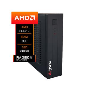 Computador YON ITX A68N , AMD E1-6010 , 8GB DDR3 , SSD Sata 240GB