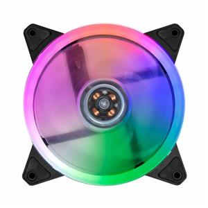 Cooler Fan K-mex AA-FAF1 Rainbow 120 mm , Baixo Ruído , Alta Refrigeração , 4-Pinos