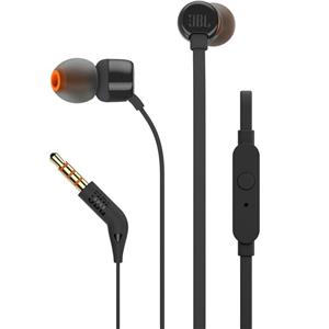 Fone de Ouvido JBL Tune 110 , 3.5mm , com Microfone , In-ear , Preto