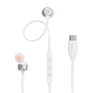 Fone de Ouvido JBL Tune 310C , USB-C , Pure Bass , In-ear , Branco
